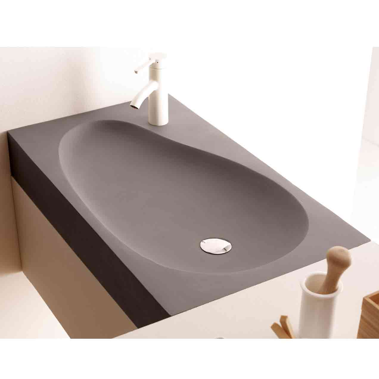 lavabo top counter Beranga bathco 800 x 450 x 120 mm