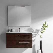 Meuble salle de bain valenzuela- dune 60x46x46-2 tiroirs et vasque 36 cm