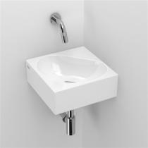 Flush 5 lave-mains angulaire avec trou céramique blanche